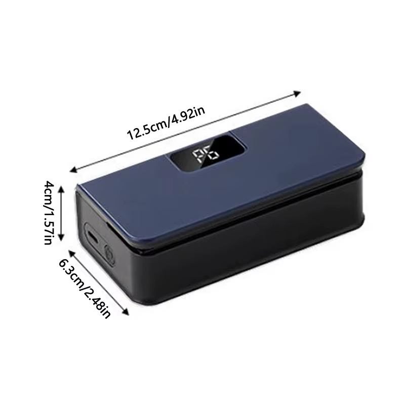 Mini-scelleuse de sacs 2-en-1 rechargeable avec coupe-sac et aimant, machine à sceller thermique pou