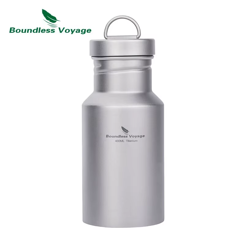 Bouteille d'eau en titane Voyage sans limites avec couvercle, bouteille de Sport réutilisable anti-f
