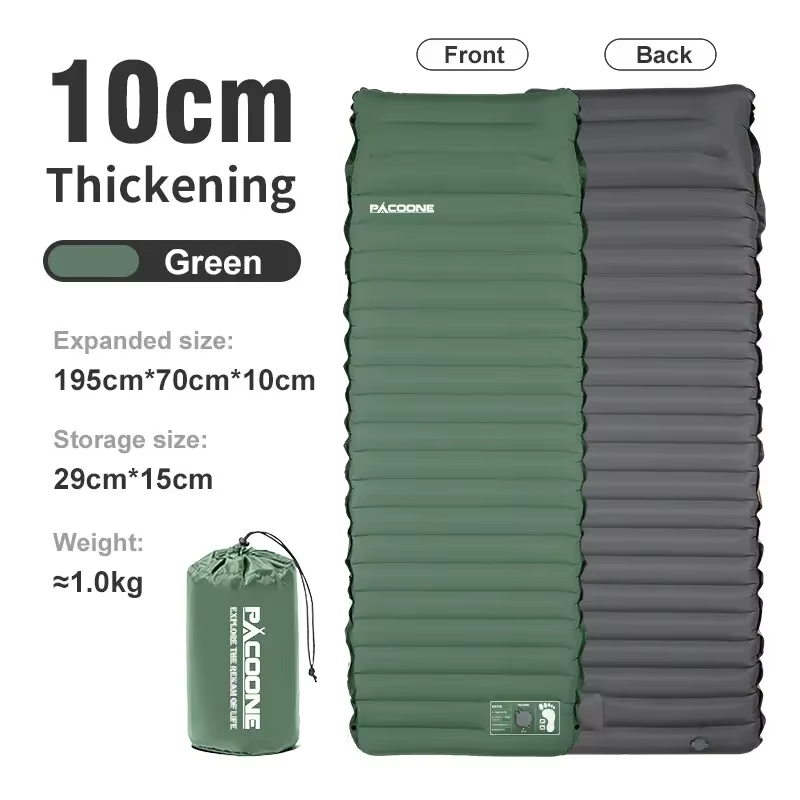 Matelas gonflable pour tente de Camping en plein air, automatique et Portable, peut être épissé, tap