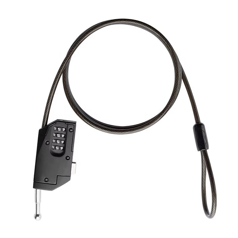 Câble de verrouillage pour caméra de piste avec blocage réglable, acier rétractable flexible, câble 