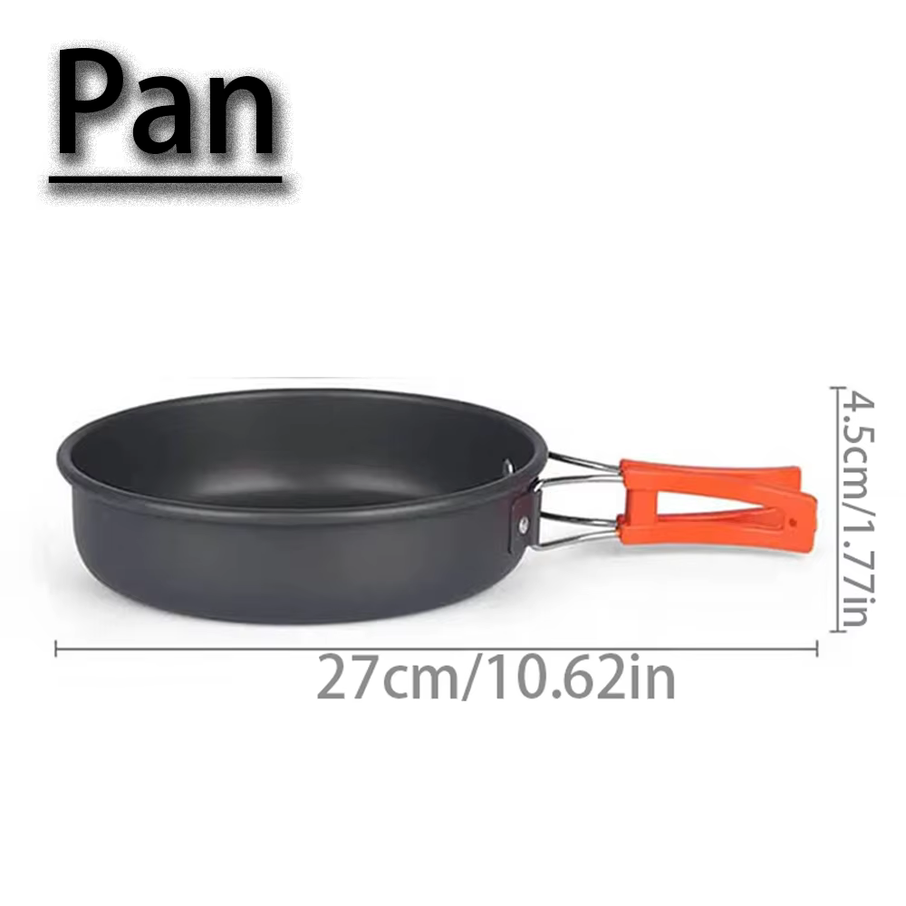 Kit d'ustensiles de cuisine de Camping, ensemble de cuisine en plein air, équipement de casserole en