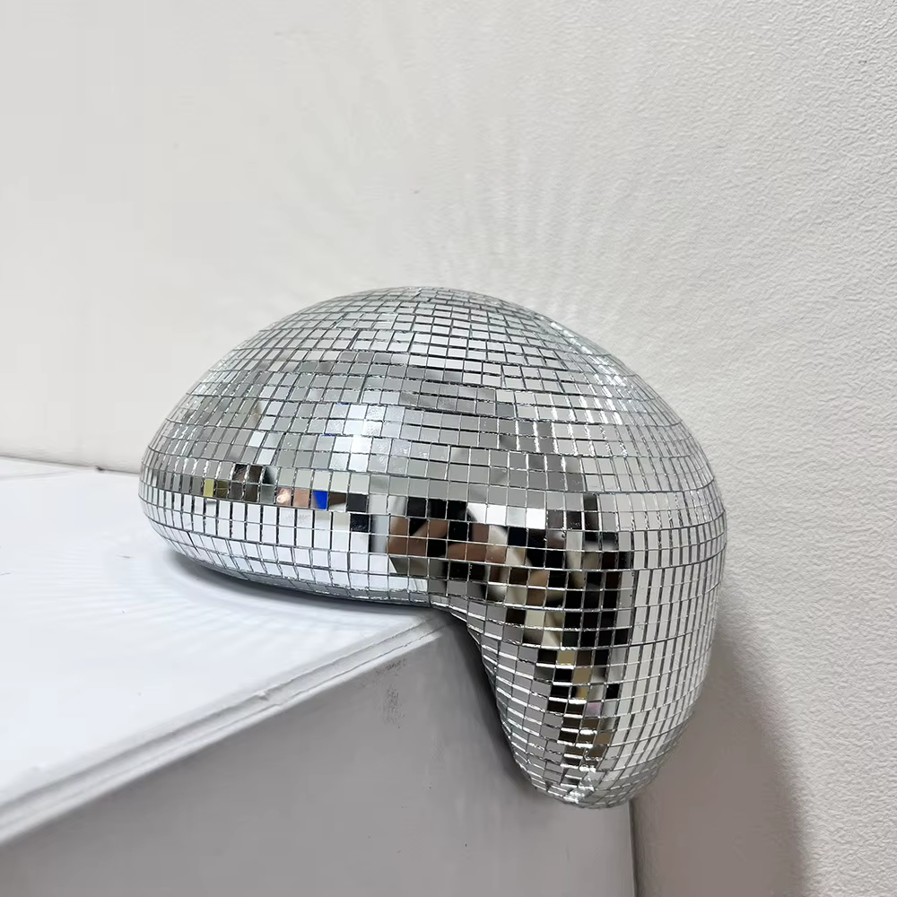 Boule Disco miroir, boule de verre réfléchissante, décoration intérieure de fête à domicile, ornemen