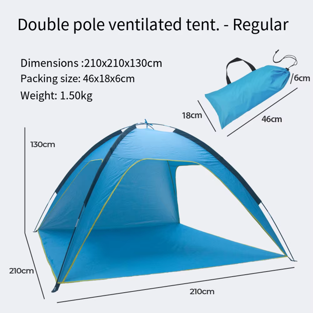 Tente de plage extérieure abri solaire Camping nuances tentes coupe-vent plage auvent tentes Portabl