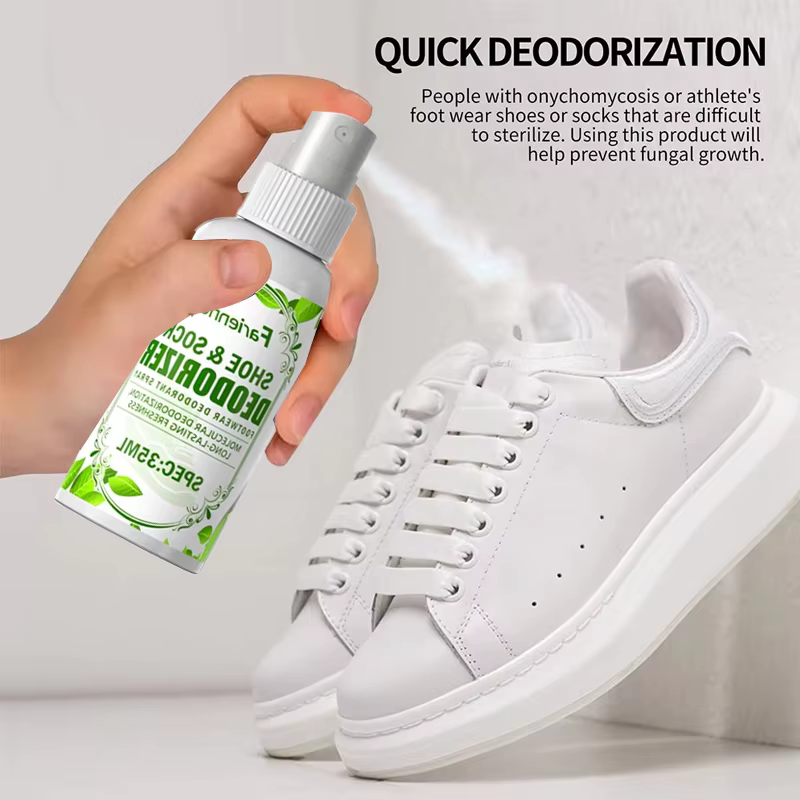 Spray désodorisant pour chaussures Fariienne 35ml - Formule douce, parfum frais, éliminateur d'odeur