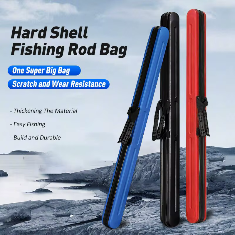 Portable ABS Canne À Pêche Sac De Pêche Auxiliaire Sac 145cm * 9CM * 9CM Dur Cas Rod Couverture De P