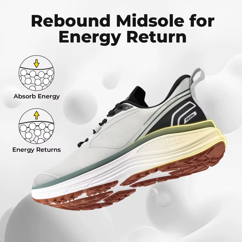 Chaussures de marche pour hommes Fitville, design large, baskets, chaussures de tennis amorties, cha