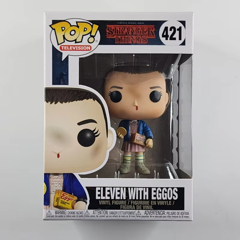 Funko Pop! original Television Eleven avec Eggos # Figurine en vinyle Stranger Things 421, modèle de