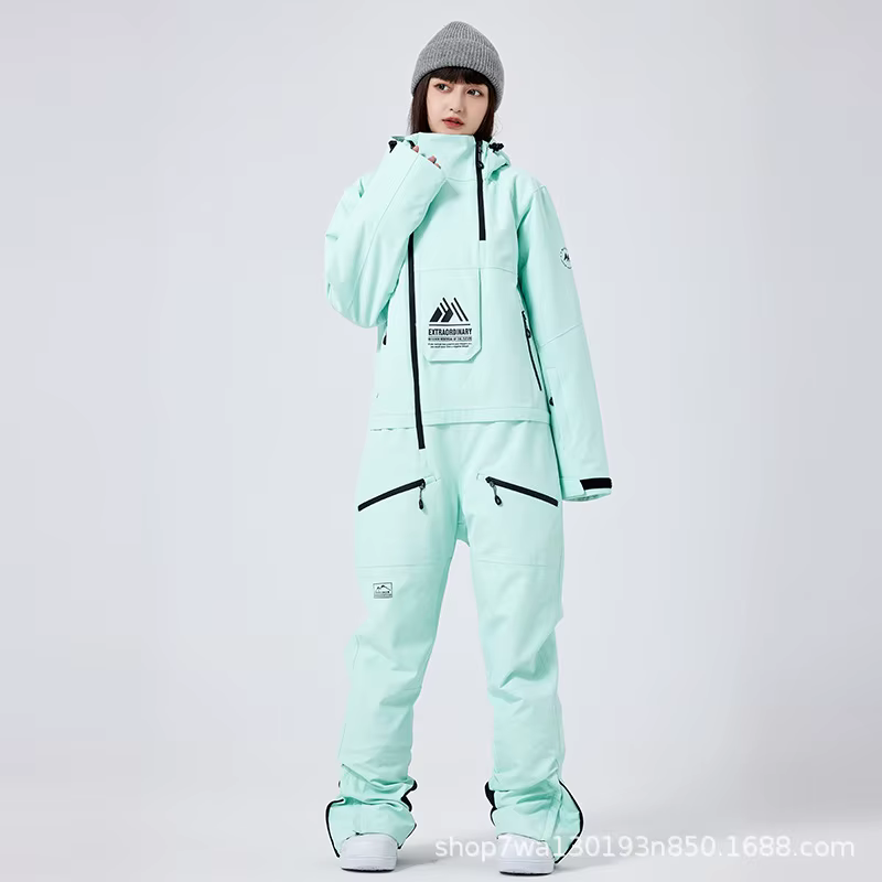 Combinaisons de ski pour femmes et hommes, combinaisons de neige imperméables et coupe-vent, combina