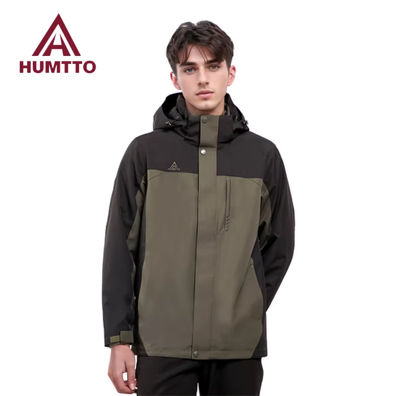 HUMTTO-Veste imperméable pour homme et femme, coupe-vent d'extérieur, vestes de camping et de randon