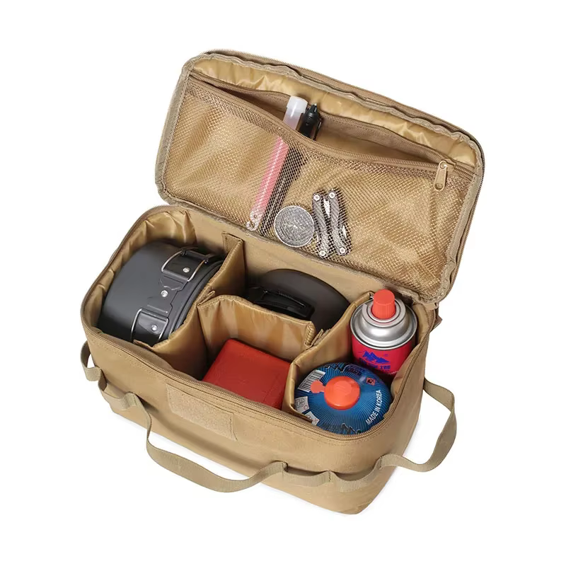 Sac à outils d'extérieur de grande capacité, stockage de réservoir de gaz de Camping, ustensiles de