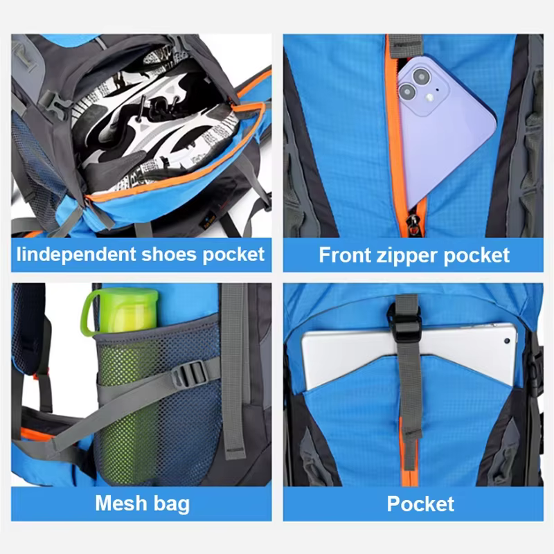 Sac à dos de camping pour homme et femme, sac de voyage, escalade, randonnée, trekking, canadisme en