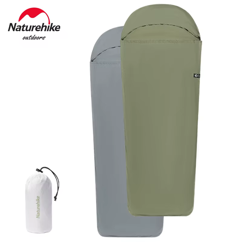 Natureifa-Sac de couchage léger et portable avec doublure, camping, randonnée, voyage en plein air,