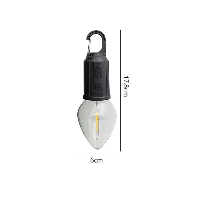 Ampoules LED rechargeables par USB pour l'extérieur, lumière d'urgence à haute luminosité, lanterne 