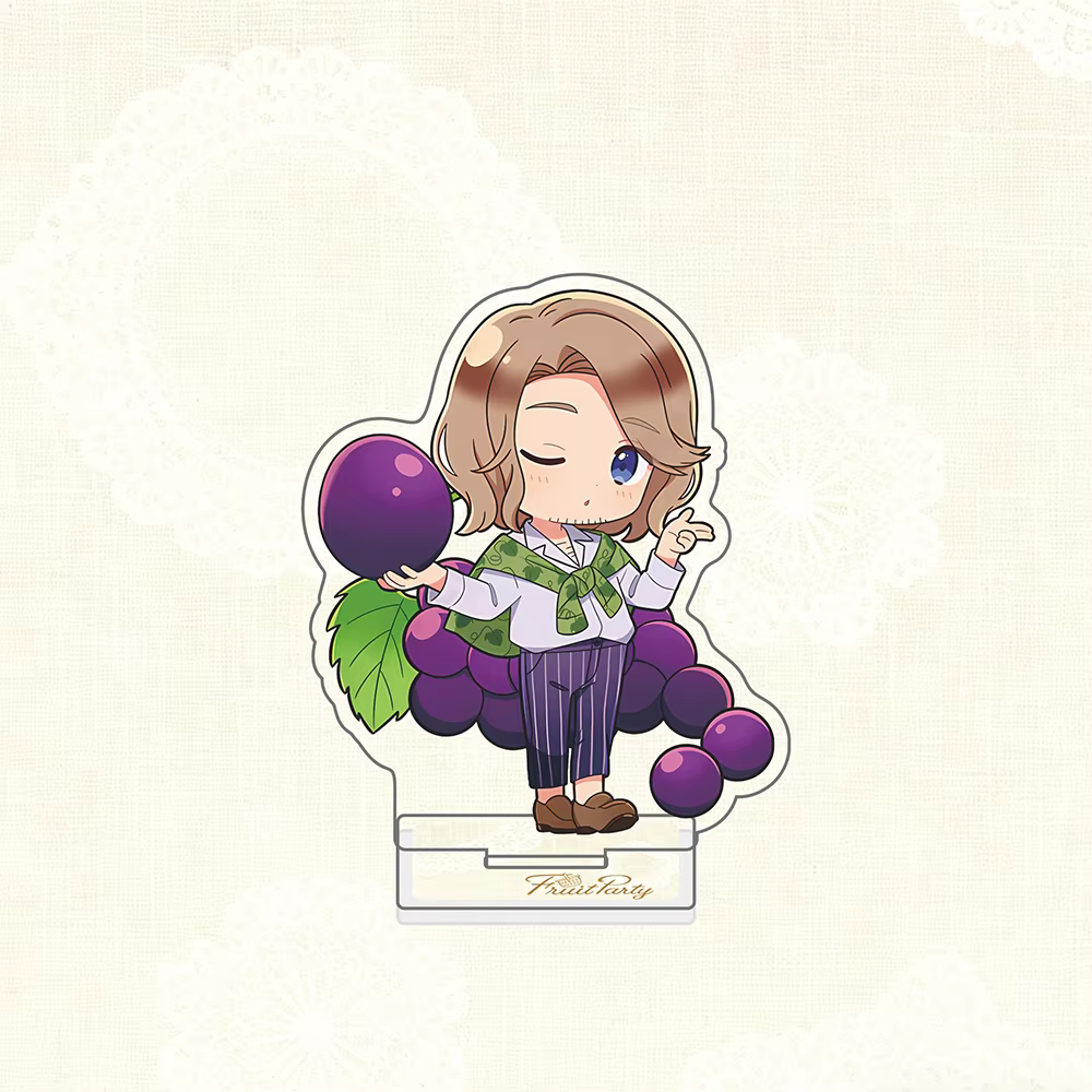 Support en acrylique et porte-clés APH Fruit Party |   Ornement de bureau Kawaii Chibi Hetalia Chara