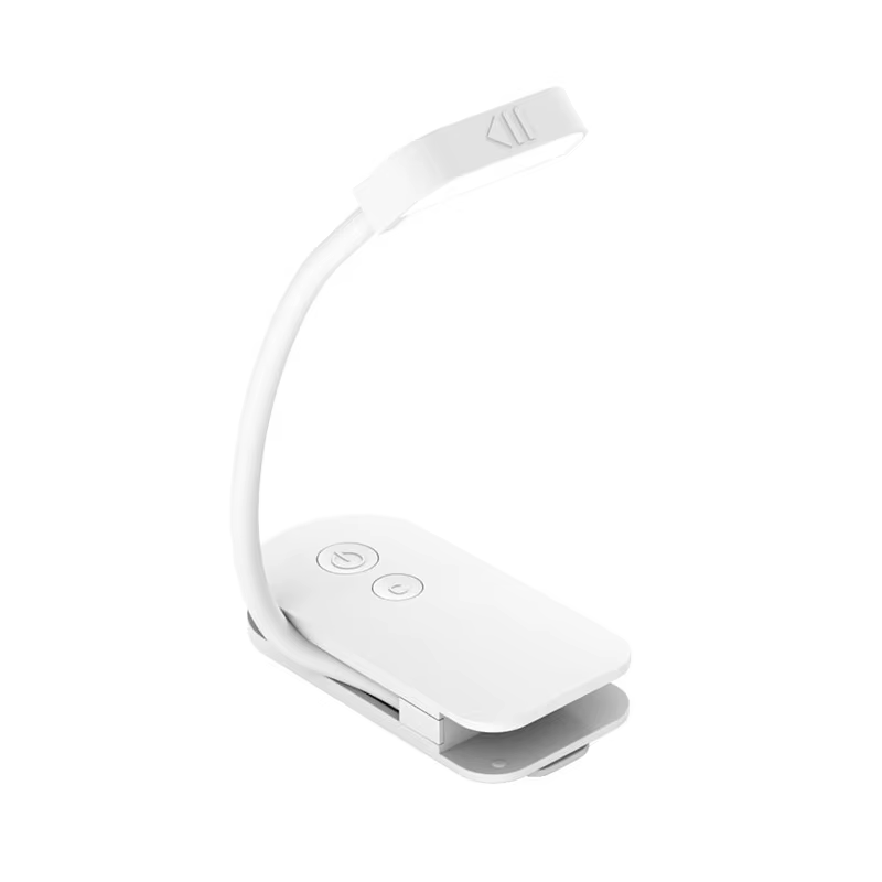 Lampe de lecture à clipser LED – Lampe de lecture réglable, portable et rechargeable par USB pour la