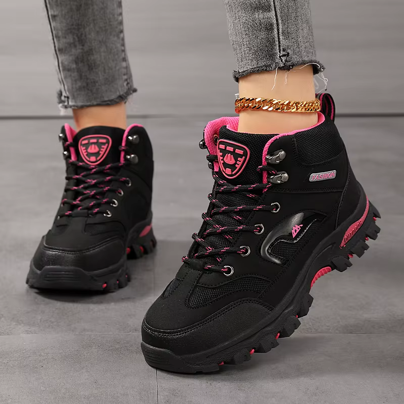 Femmes bottes imperméables en plein air randonnée bottes femmes sécurité travail chaussures marche b