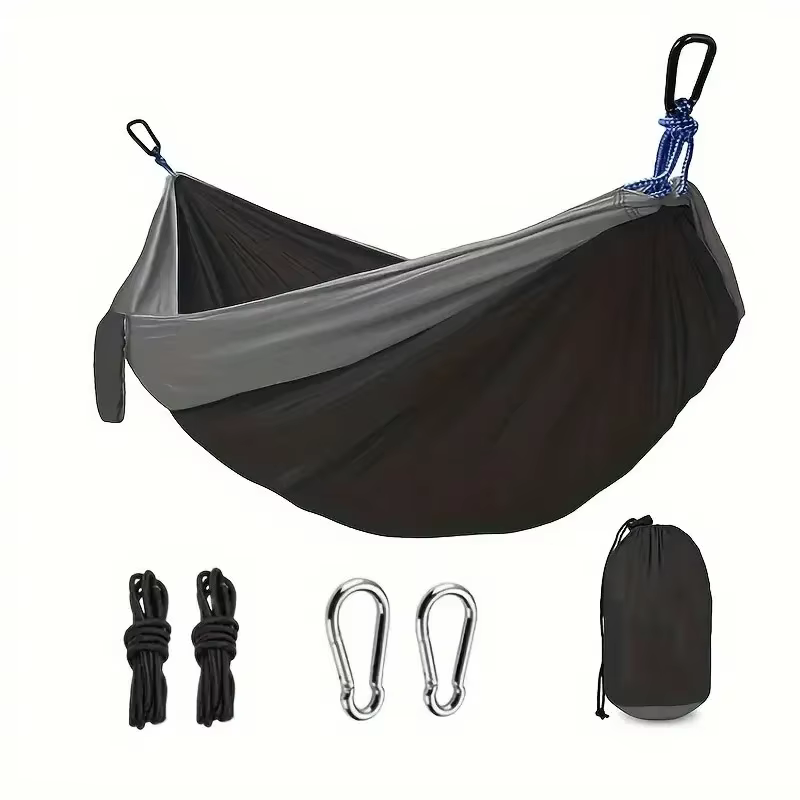 Hamac de Camping, accessoires de Camping, équipement pour l'extérieur et l'intérieur avec sangles d'