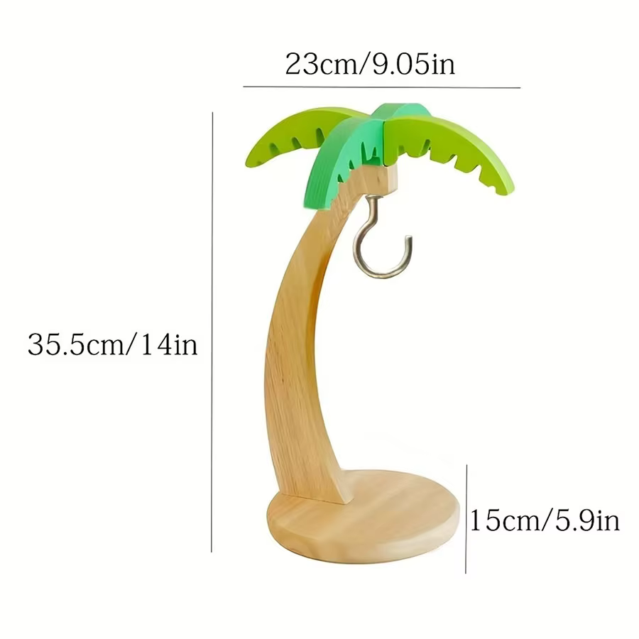 Support de banane en bois suspendu, support de cuisine, feuille simulée, support de rangement Vertic
