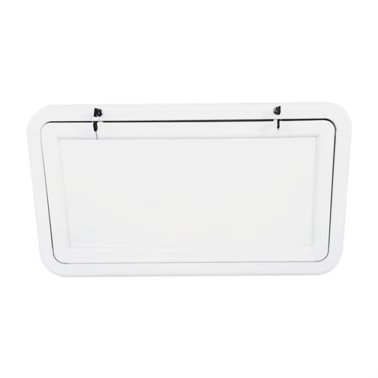 Pièces et accessoires pour camping-car, caravane, table pliante en aluminium blanc à coins arrondis