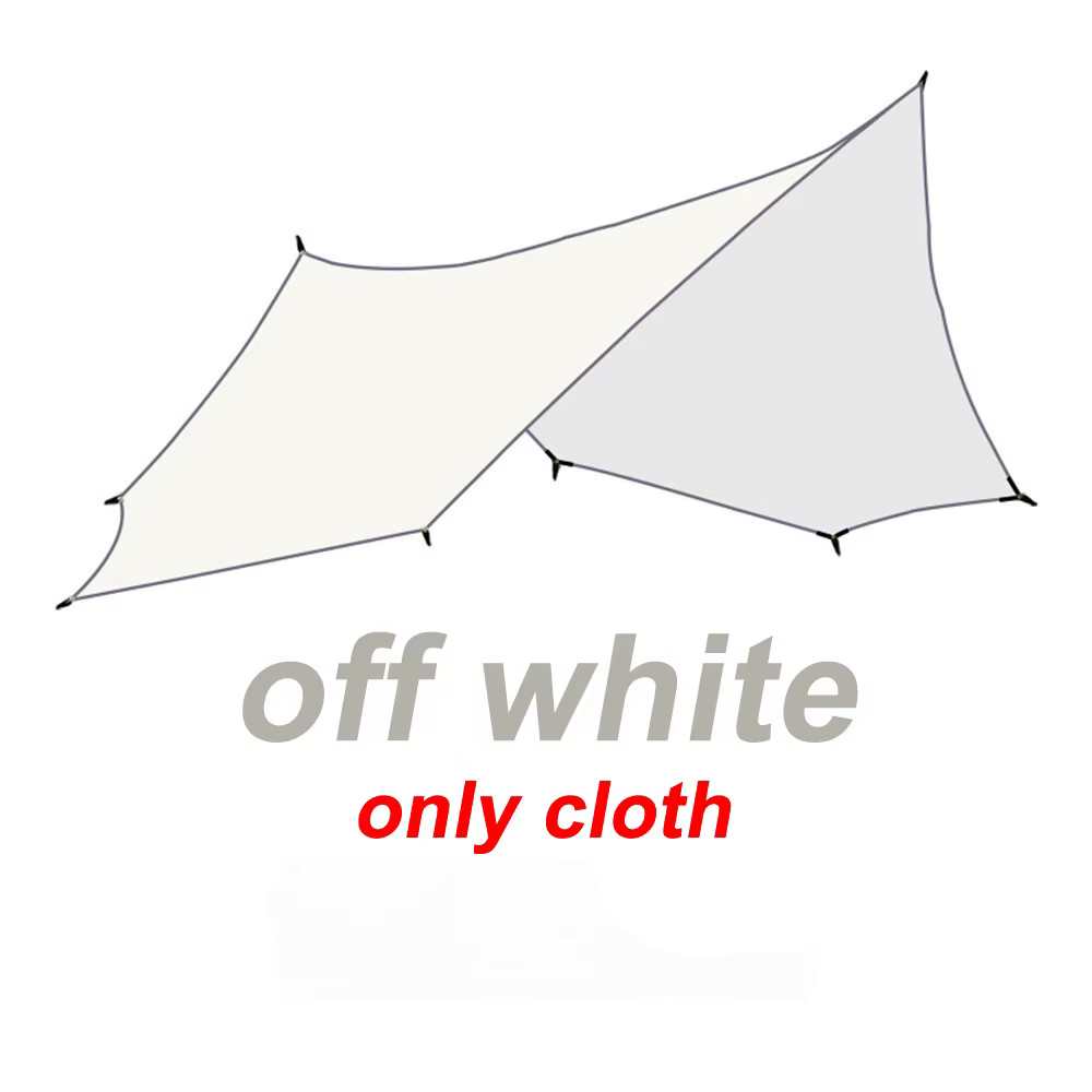 Octogone 5.1x5.1m, grande bâche imperméable, voile d'ombrage, abri solaire, tente de Camping, auvent