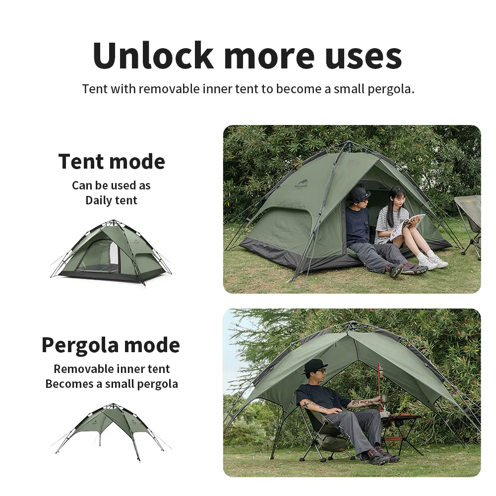 Natureifa-Tente de camping ultralégère, étanche, automatique, portable, 3 saisons, randonnée en plei