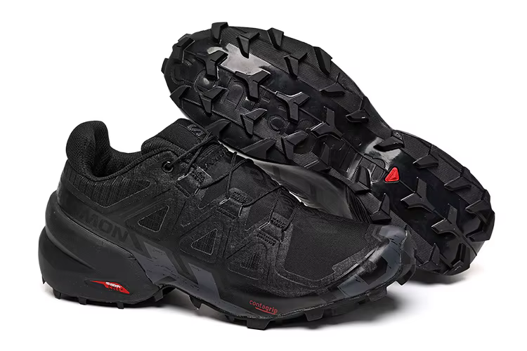 Chaussures de trail running Salomon Speedcross 6 rouge/noir pour homme |   Semelle extérieure Contag