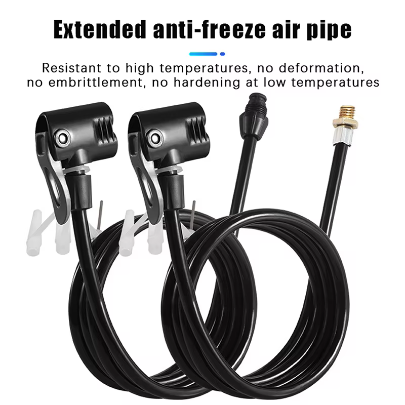 Tube d'extension de pompe à air de vélo, connecteur de tuyau de vélo, accessoires de gonfleur, buses