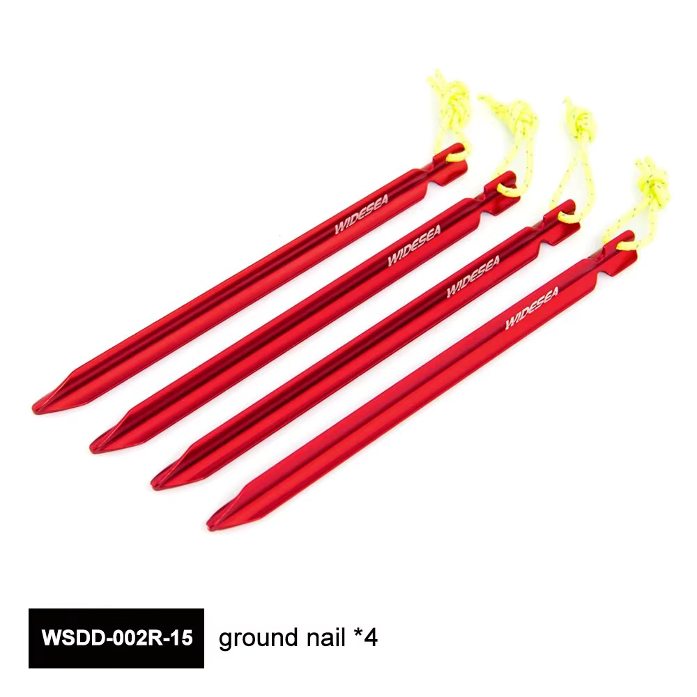 Widesea Camping 4 pièce/ensemble piquets de tente piquets clous pour sol de neige dur accessoires ex