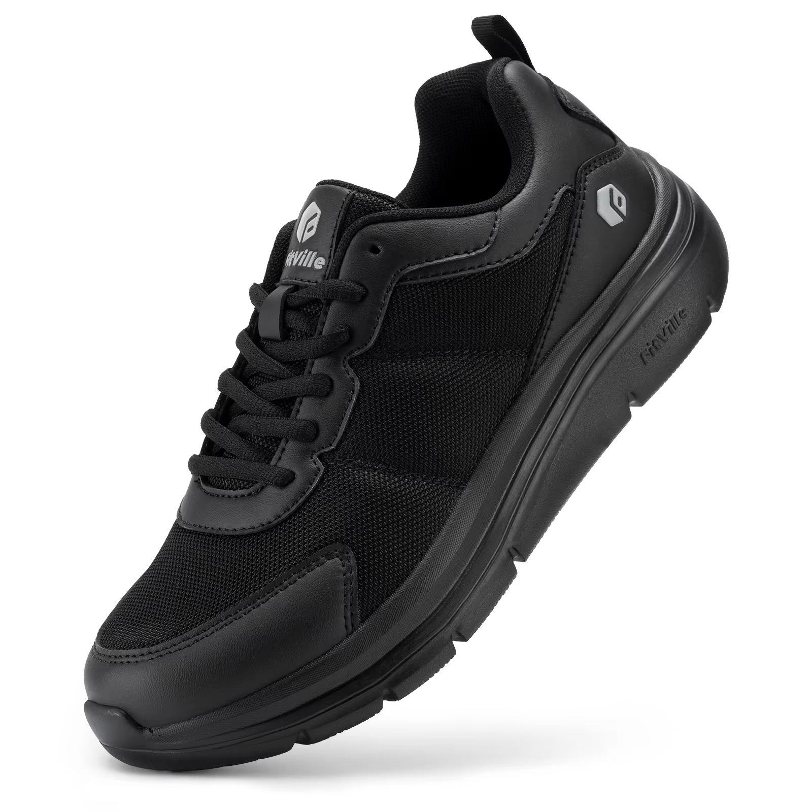 Chaussures de marche élargies 2E pour hommes, légères et respirantes, à coussin, soulage la douleur 
