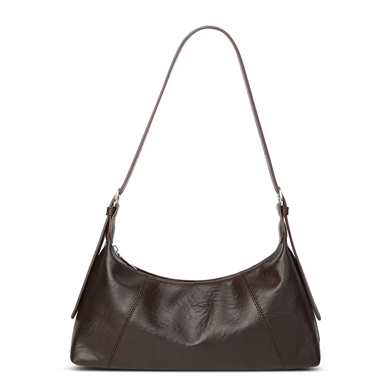 Sac à bandoulière, style rétro européen et américain, tendance et simple, sac baguette à porter sous
