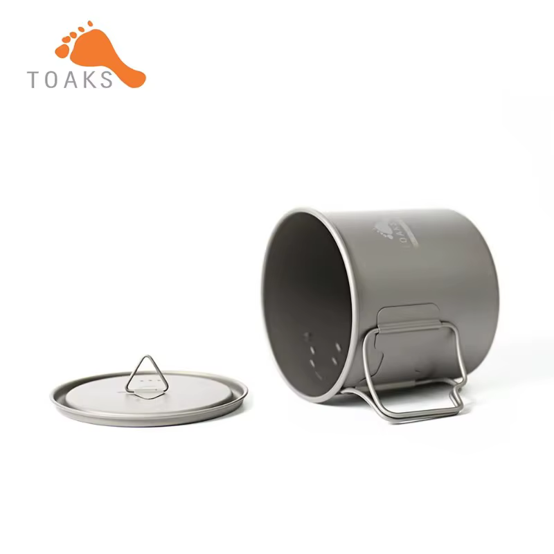 TOAKS 650ml Pot titane tasse ultraléger vaisselle extérieure Camping tasse équipement de Camping POT