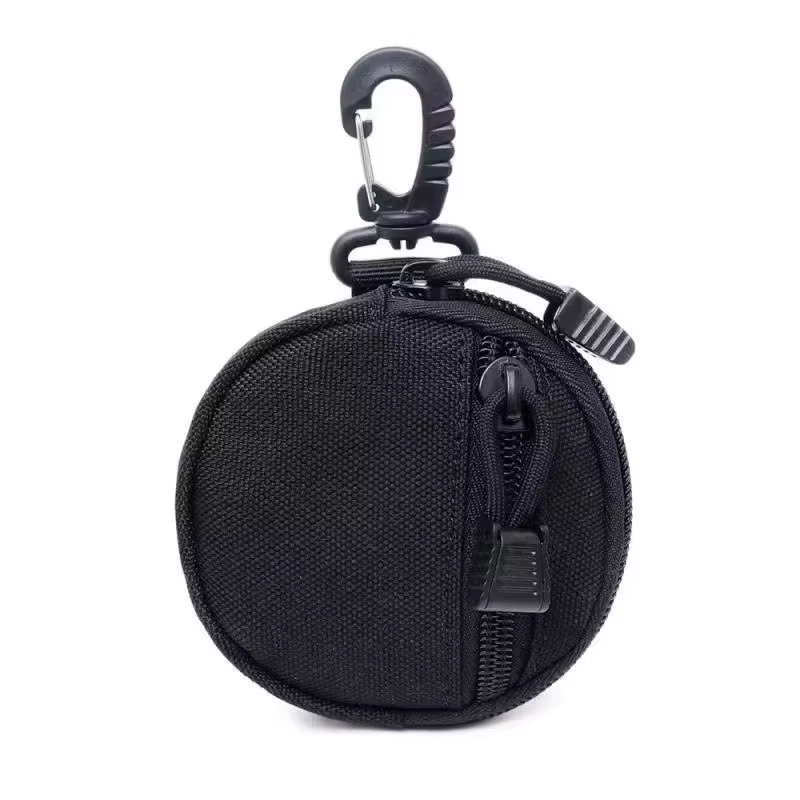 Pochette utilitaire modulaire pour l'extérieur |   Petit sac rond compatible MOLLE |   Pour la chass