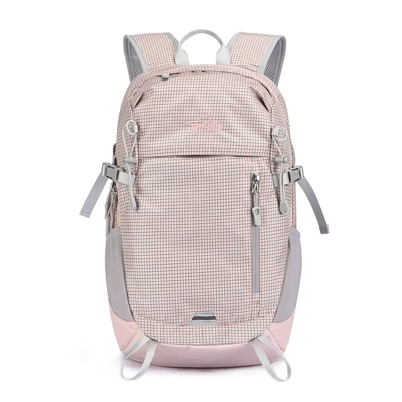 Sac à dos de randonnée élégant unisexe, grande capacité, en nylon, résistant aux éclaboussures, pour