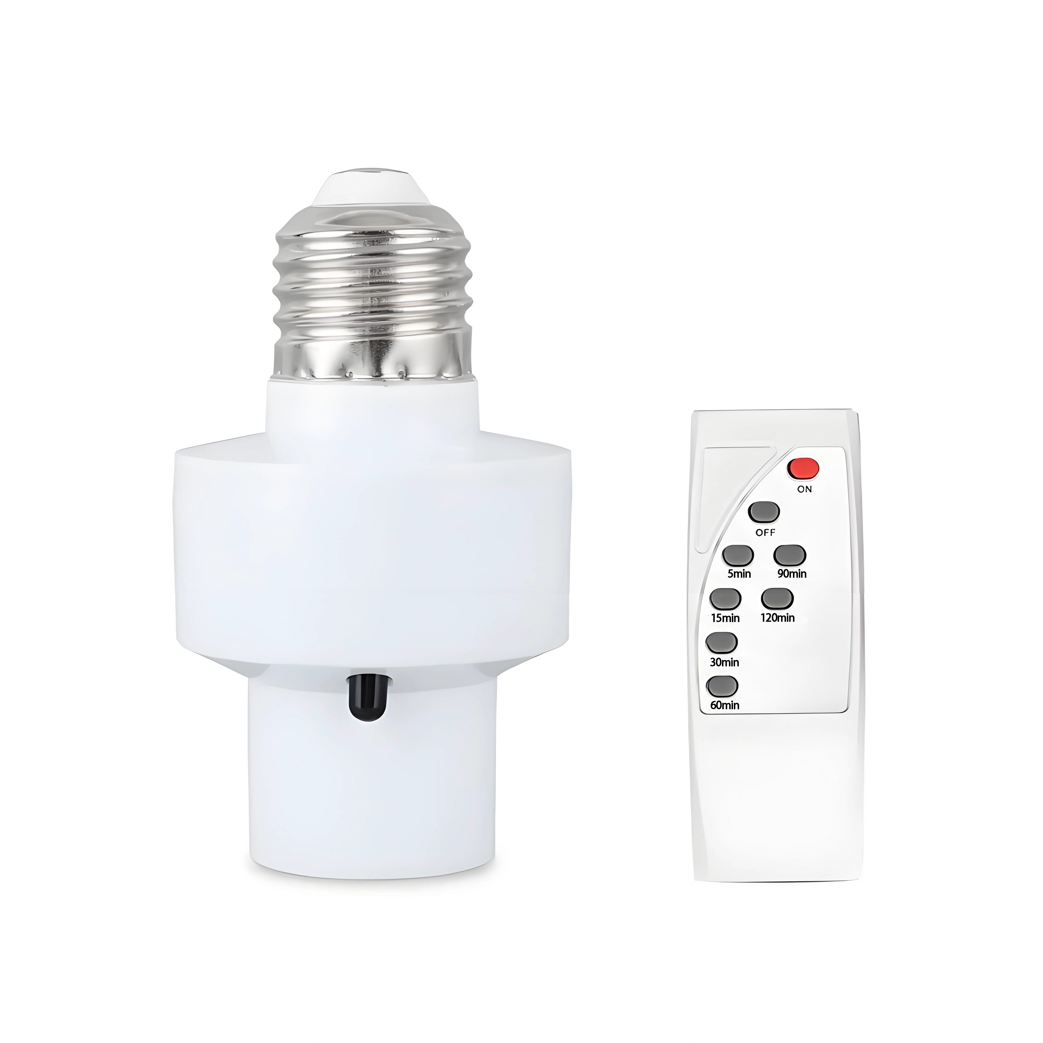Douille LED intelligente 2026 E27 AC85-265V avec télécommande infrarouge, minuterie, changement de c