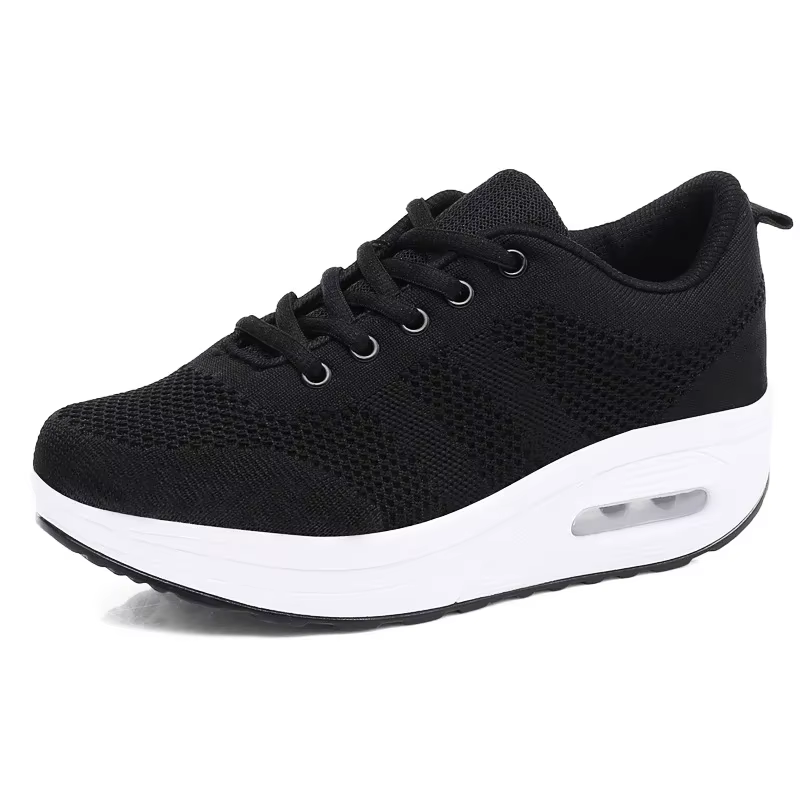 Chaussures d'Extérieur Respirantes à Semelle Optique pour Femme, Baskets Décontractées à Plateforme,