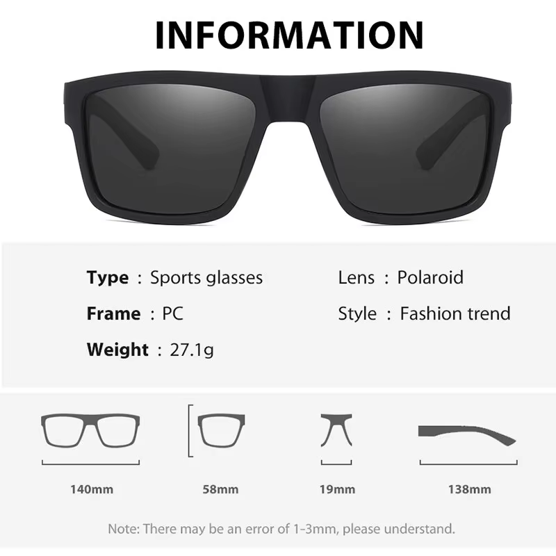 SEPFOX hommes lunettes de soleil de pêche polarisées Sports de plein air randonnée conduite course l