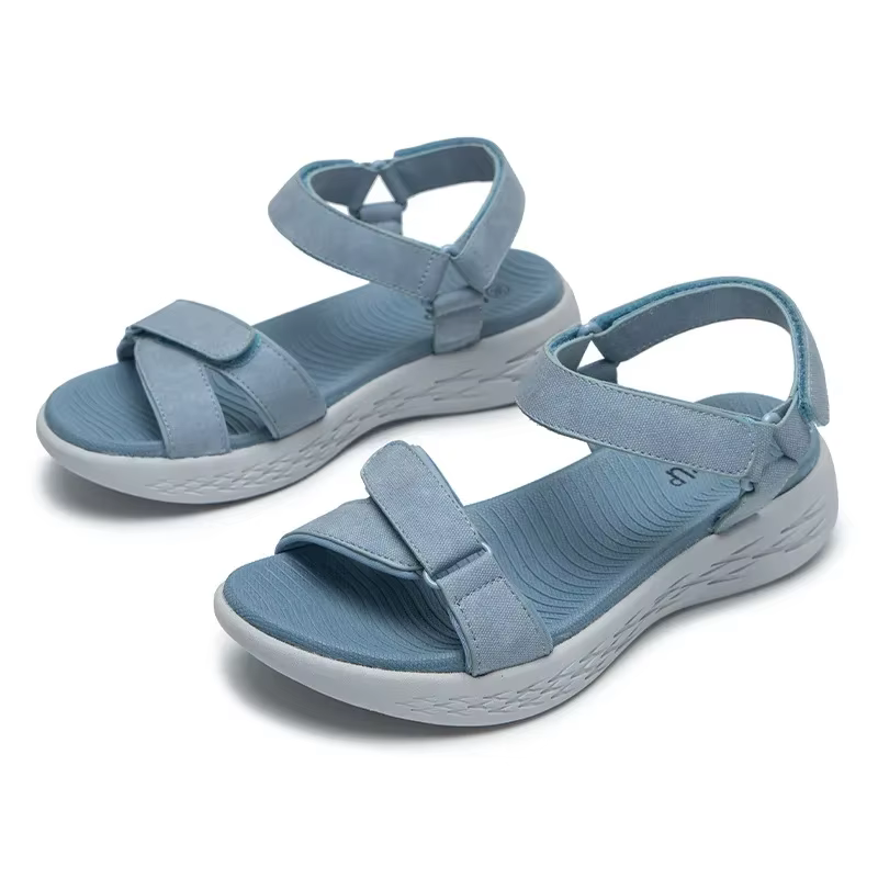 Sandales à semelle compensée pour femmes, chaussures de Sport britannique rétro à semelle souple, ch