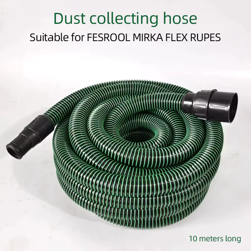 Tuyau de 10 m pour aspirateur Festool Mirka, seau à poussière, tuyau en plastique, tube d'aspiration