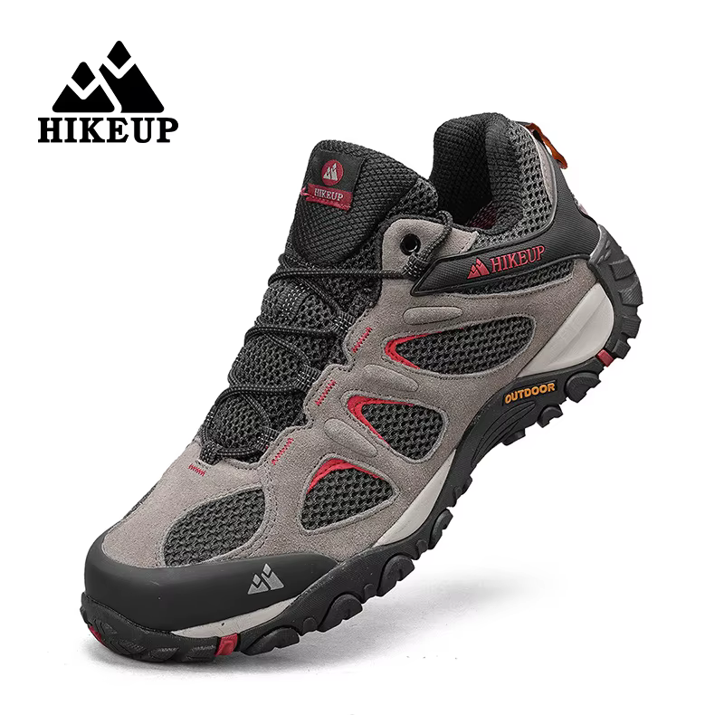 HIKEUP-Chaussures de Randonnée Respirantes Résistantes aux Éclaboussures pour Homme, pour l'Escalade