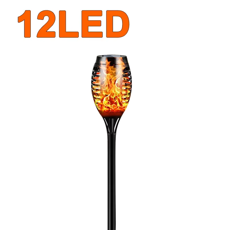 12/33/96LED s flamme solaire torche lumière scintillante étanche décoration de jardin extérieur pelo
