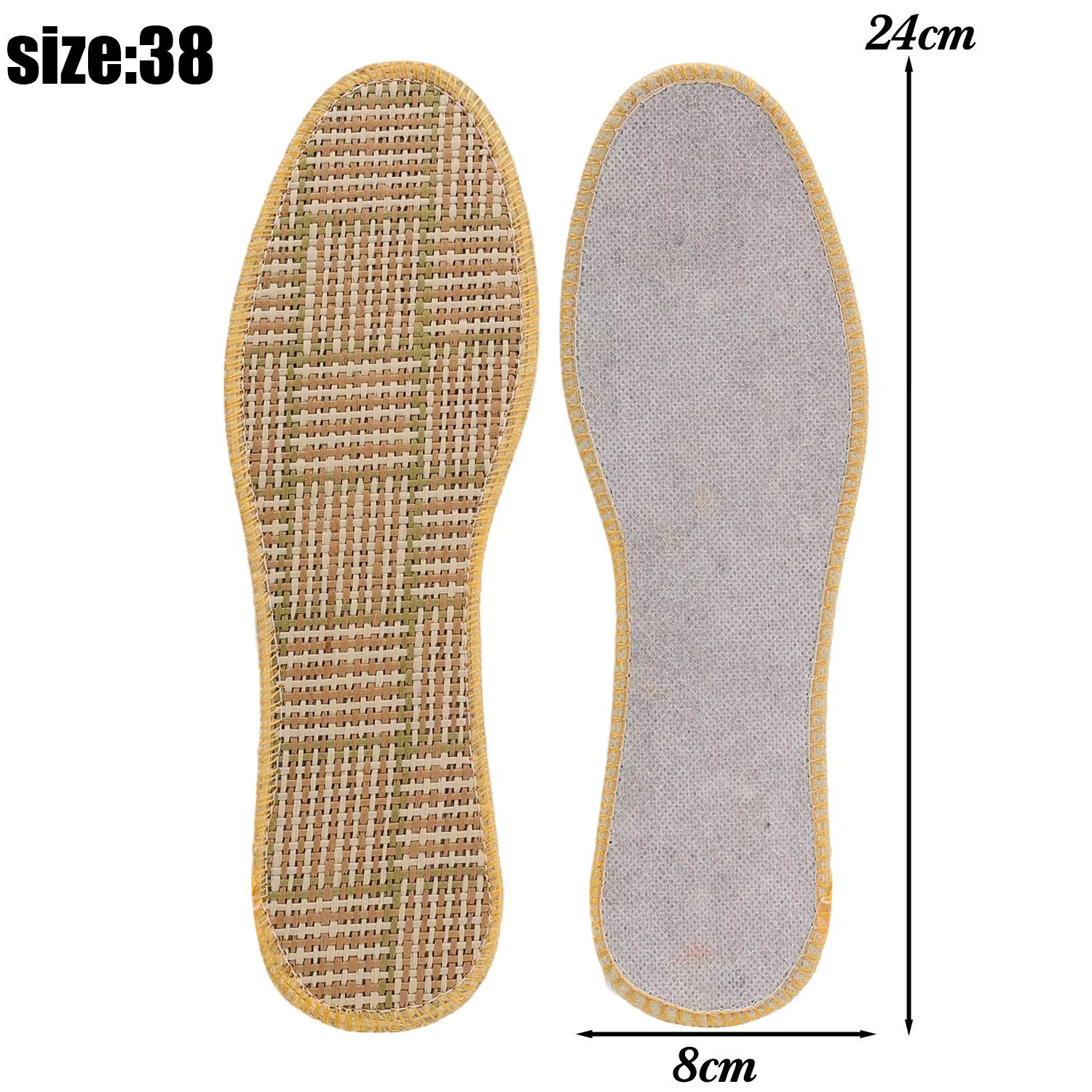 Semelles rafraîchissantes en bambou pour l'été, désodorisantes, anti-odeurs, respirantes, absorbant 