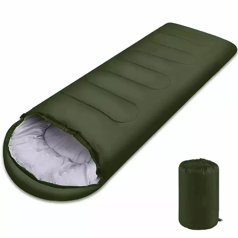 Sac de couchage ultraléger imperméable 4 saisons, enveloppe chaude pour le camping, la randonnée et 