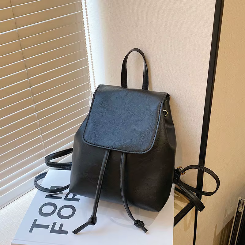 Sacs à main Vintage en cuir Pu pour femmes, couleur unie, pour collégiennes, compacts et légers, sac