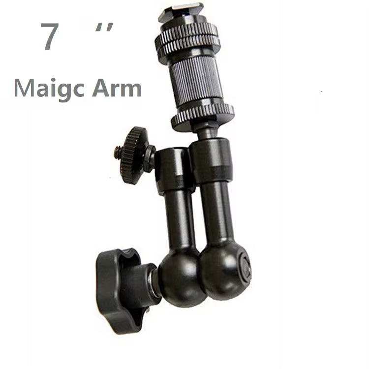 Super Clamp-Bras articulé magique réglable pour montage de moniteur, lumière LED, caméra vidéo LCD, 
