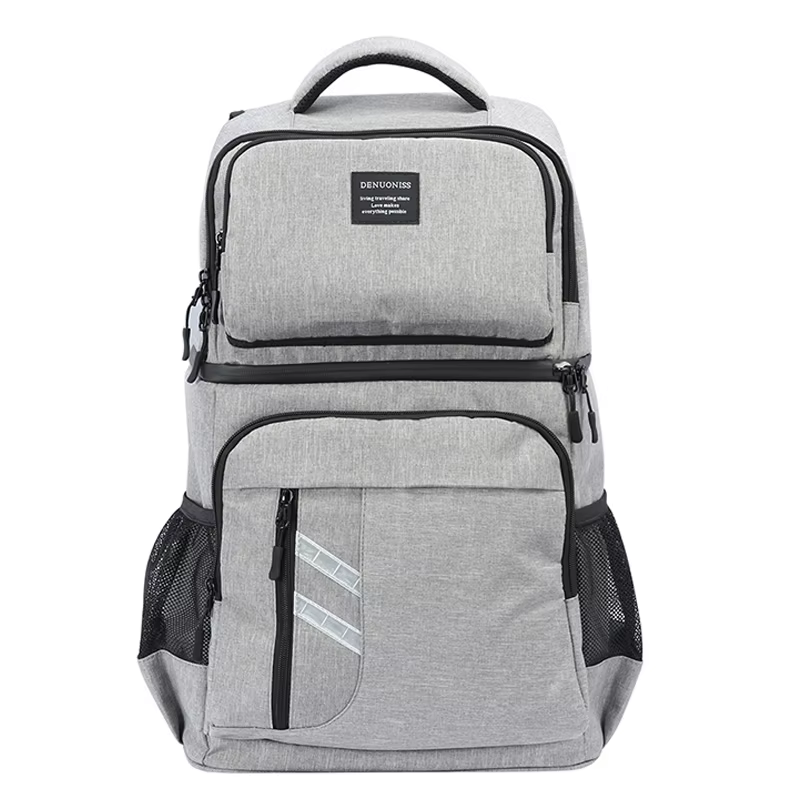 Grand sac à dos de pique-nique isolé 40L, sacs isothermes pour bière, réfrigérateur pour femmes et e