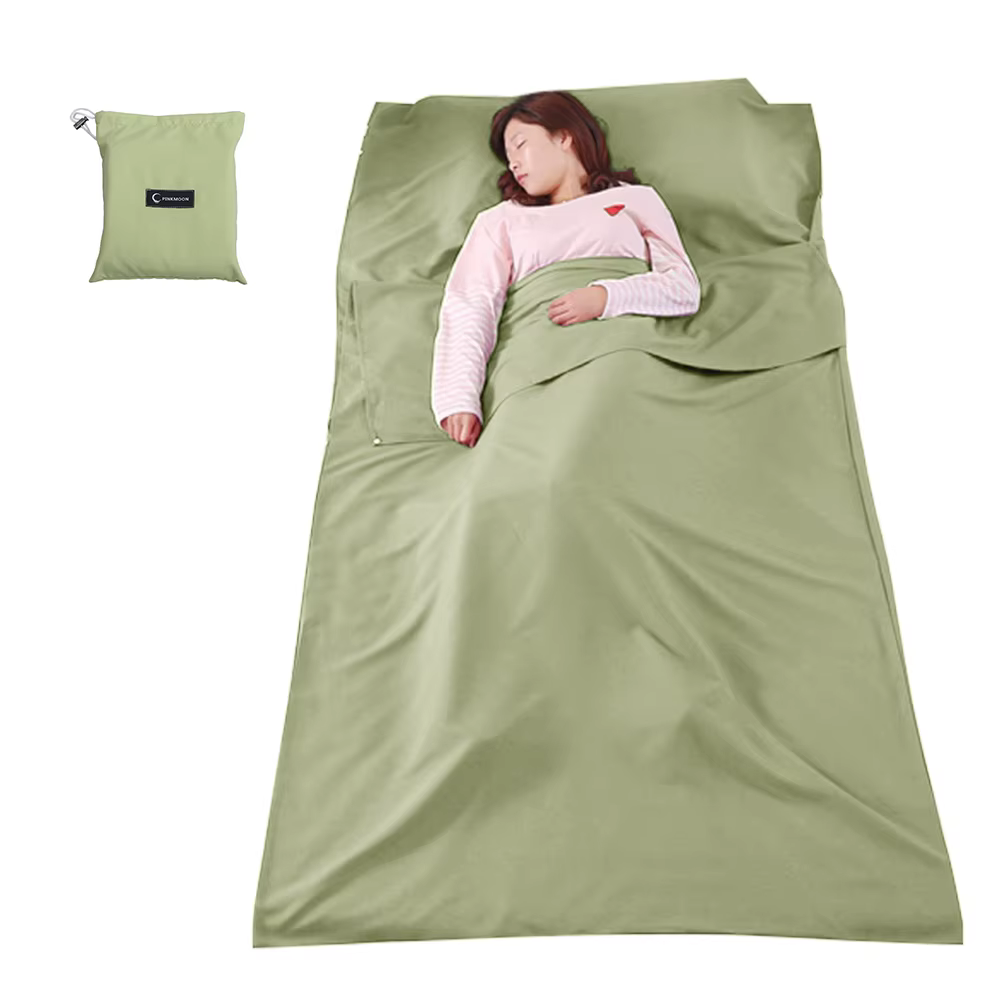 Housse de sac de couchage légère pour camping, hôtel et voyage en extérieur
