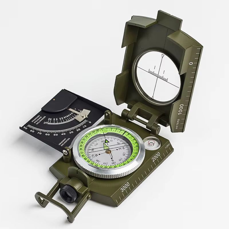 Boussole professionnelle en métal de haute précision, Navigation avec inclinomètre, exploration en p