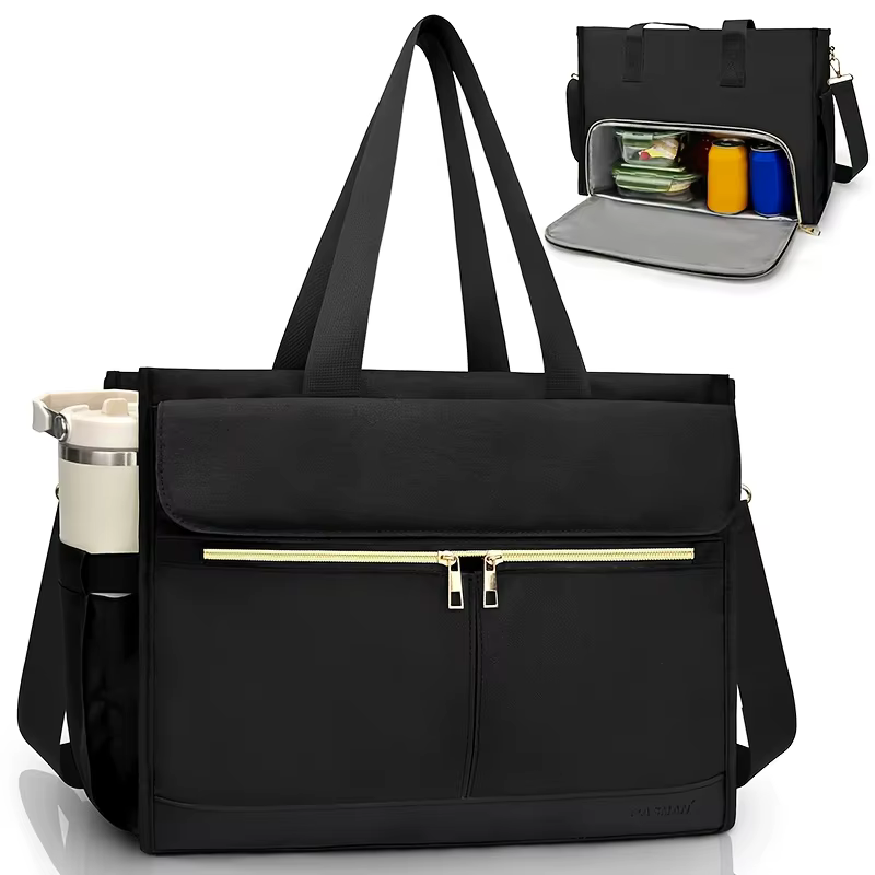 Sac fourre-tout isotherme pour femme avec bandoulière – Boîte à déjeuner isotherme anti-fuite en tis