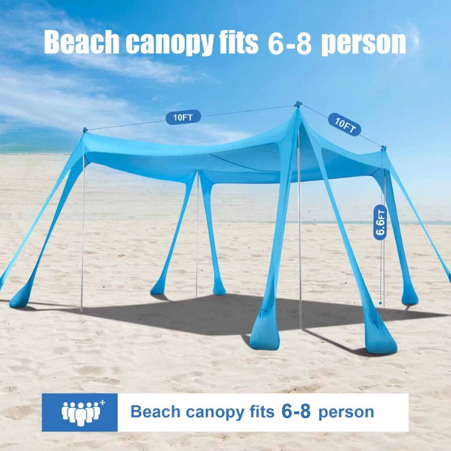 Nouveau abri solaire de Camping en Lycra UPF50 + tente de plage Pop-Up ombrage extérieur auvent de p
