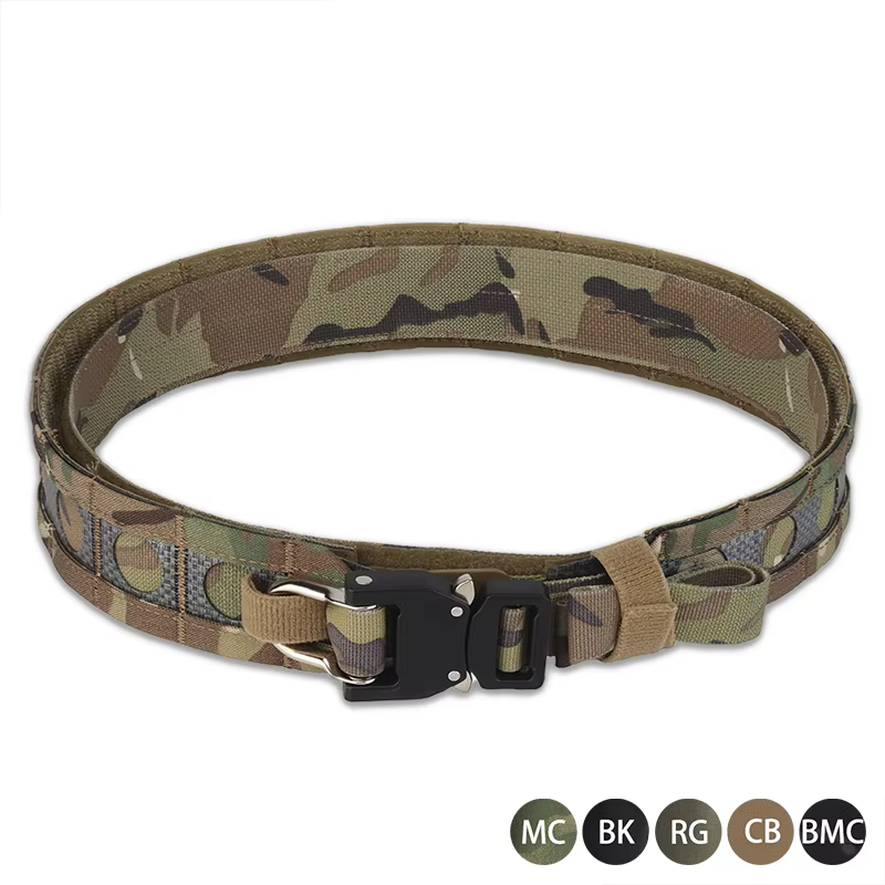 Ceinture Bison légère MOLLE 2 pouces, boucle métallique à détachement rapide, système de ceinture in
